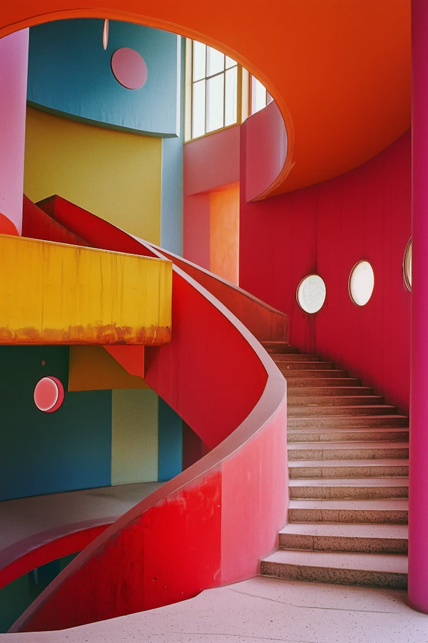 Vibrant Modern Architectural Interior