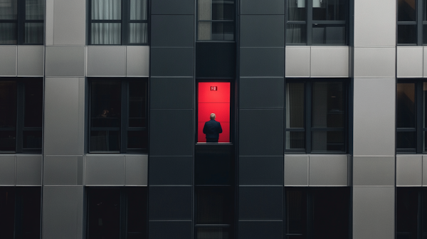 Solitary Figure in Modern Architecture