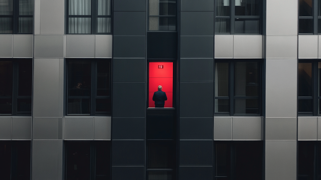 Solitary Figure in Modern Architecture