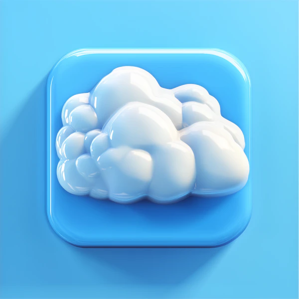 3D Cloud Icon
