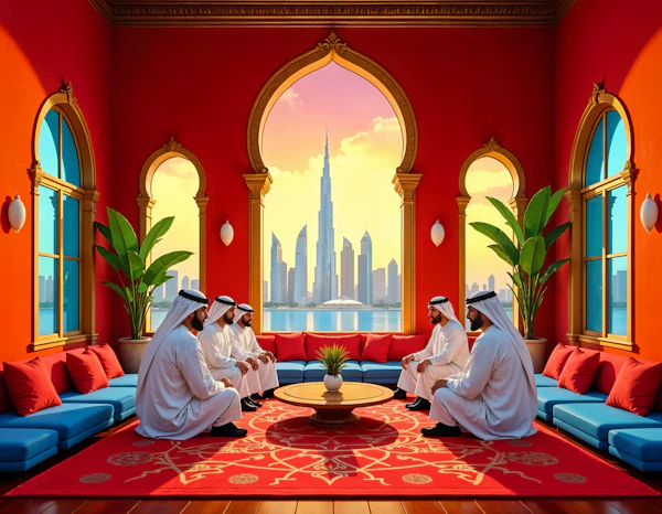 Luxurious Emirati Gathering