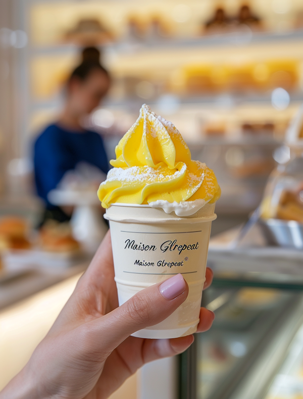 Mango Soft Serve Ice Cream at Maison Ghrepreat