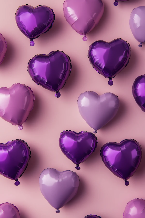 Heart Balloons Display