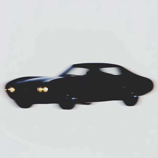 Vintage Car in Motion