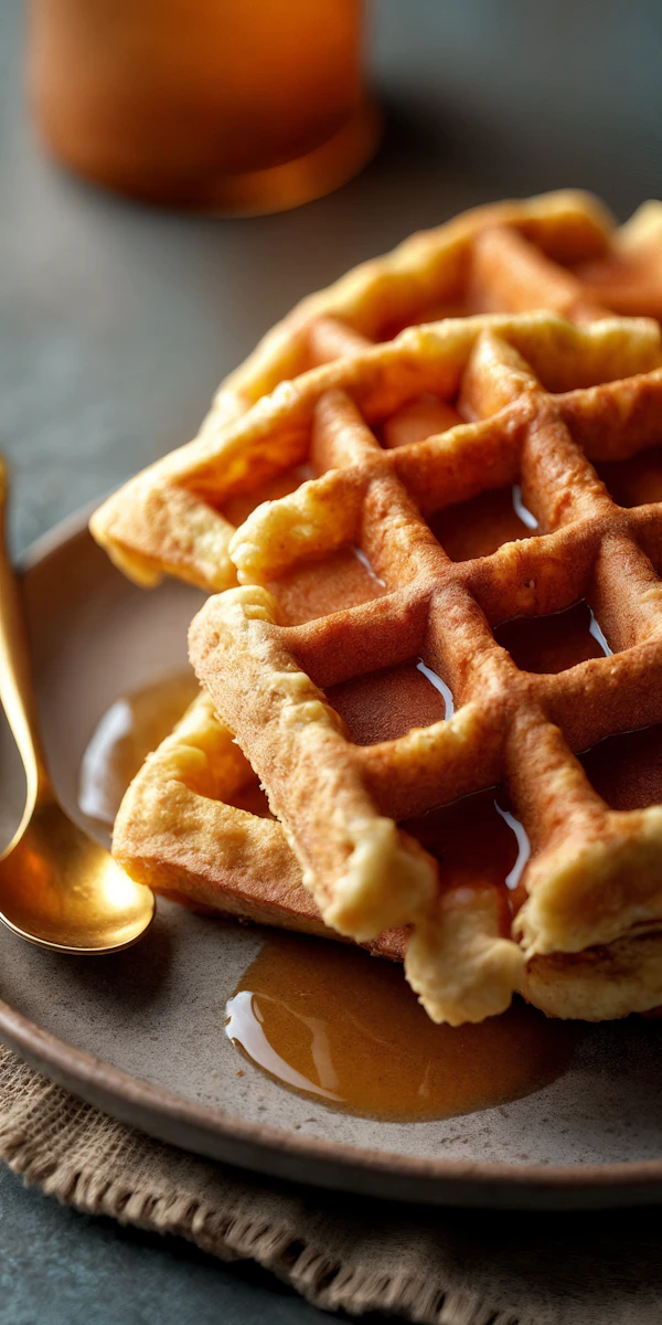 Golden Waffles Delight