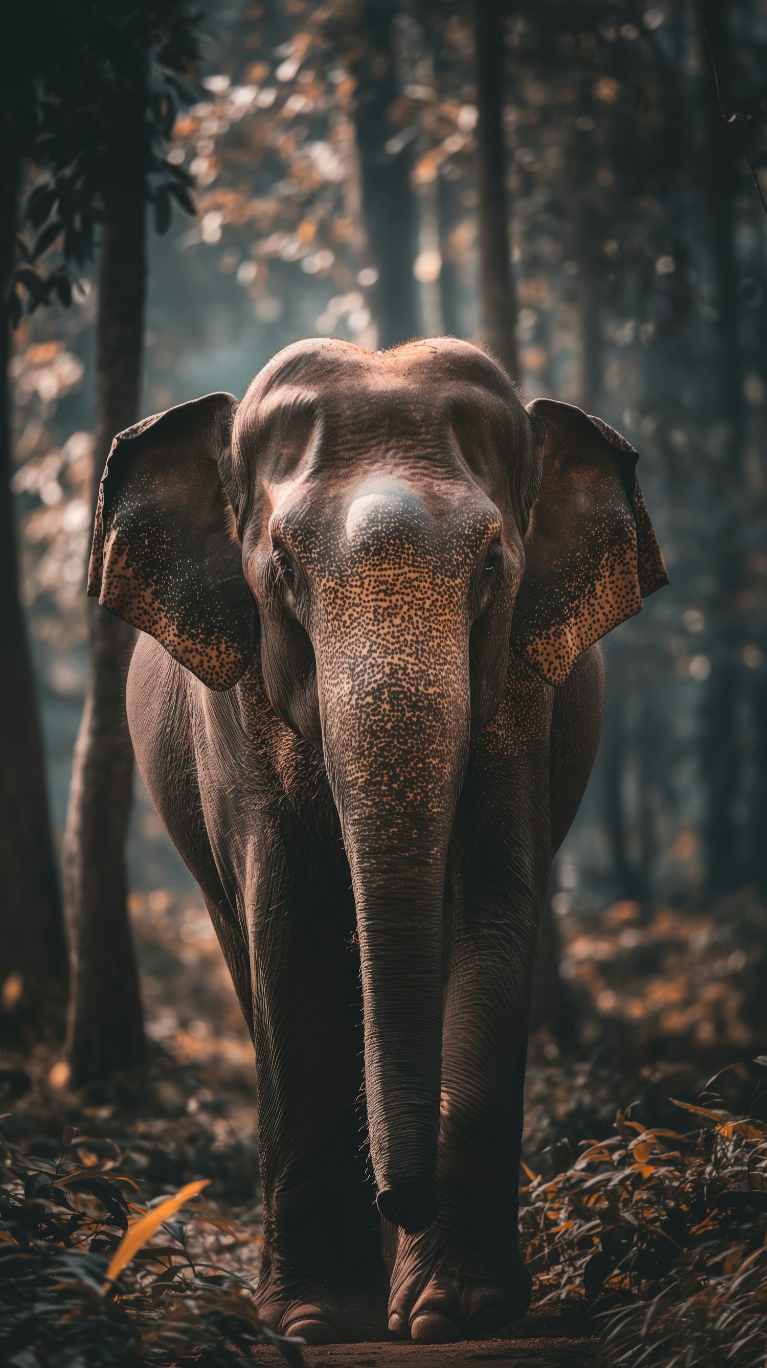 Serene Elephant in a Forest