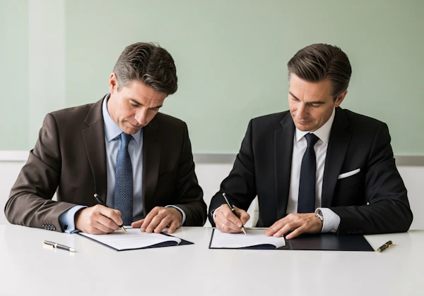 Business Agreement Signing