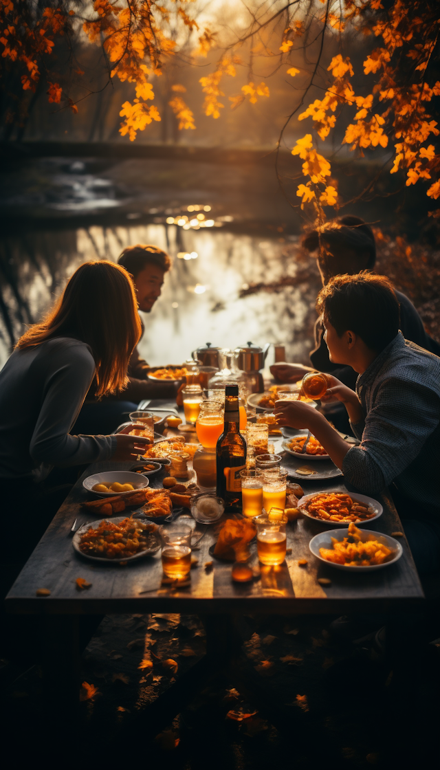 Autumnal Waterside Feast