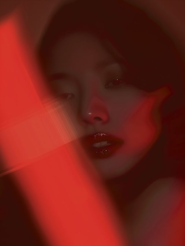 Red Light Portrait