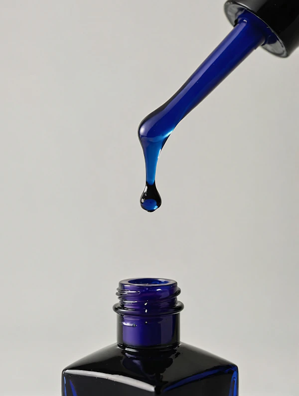 Blue Dropper Bottle