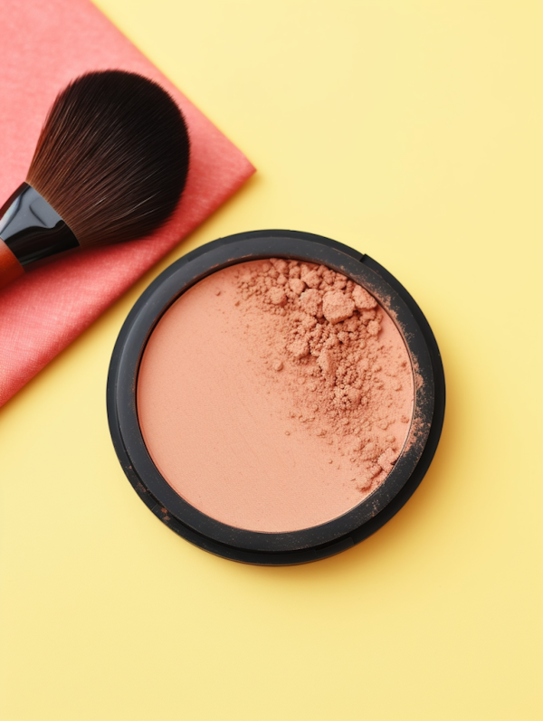 Cosmetic Contrasts: Broken Elegance in Lemon and Coral