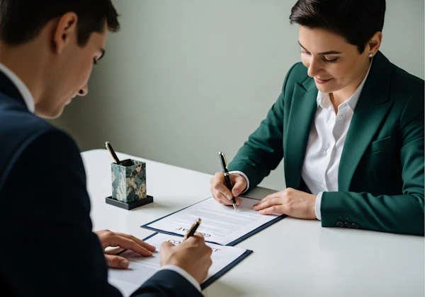 Document Signing Scene