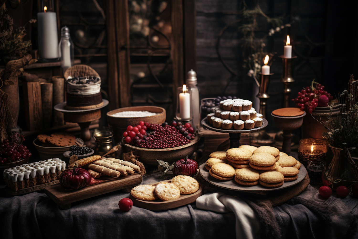 Vintage Harvest Dessert Tableau