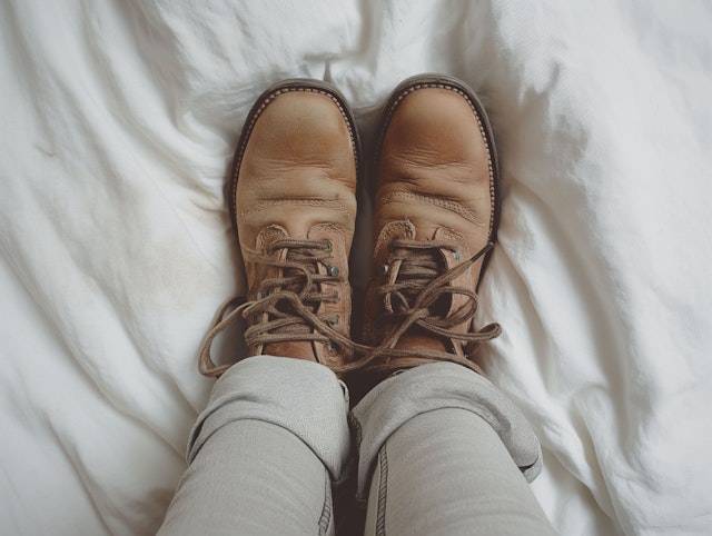 Well-Worn Tan Leather Boots