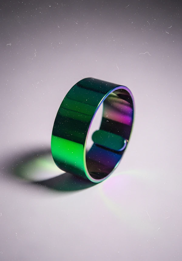Iridescent Metallic Ring