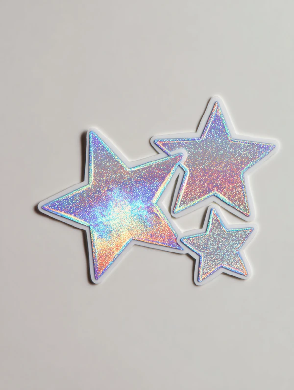 Holographic Star Stickers