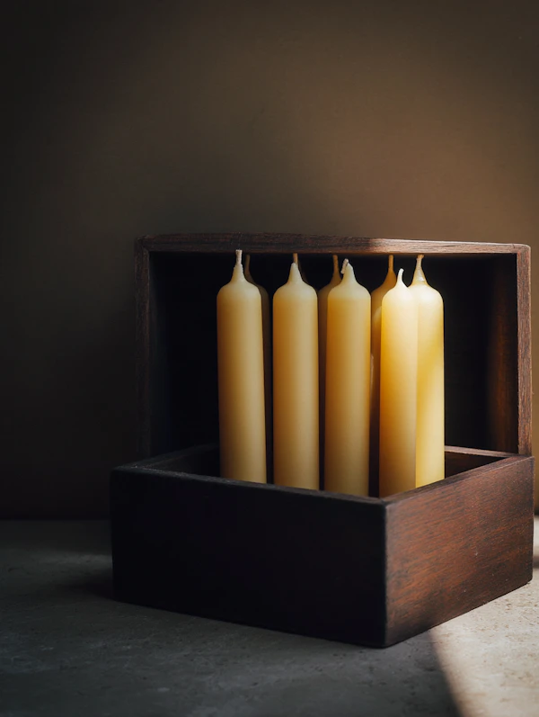 Rustic Candle Display
