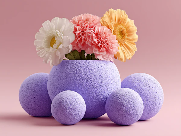 Floral Spheres Display