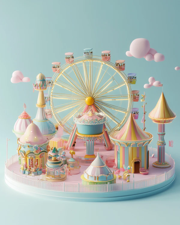Pastel Amusement Park