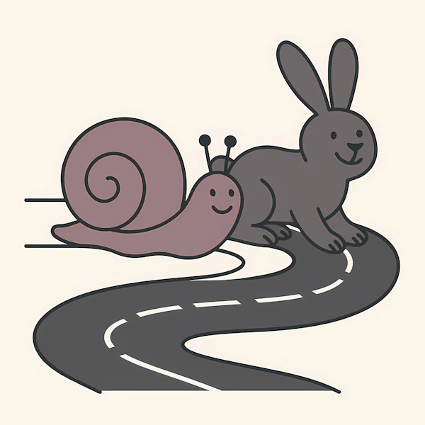 Smiling Snail and Rabbit