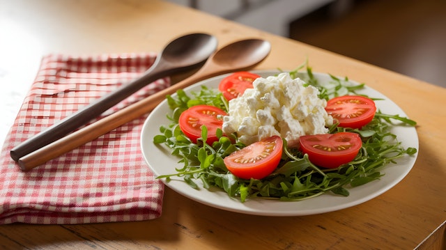 Fresh Salad on Plate