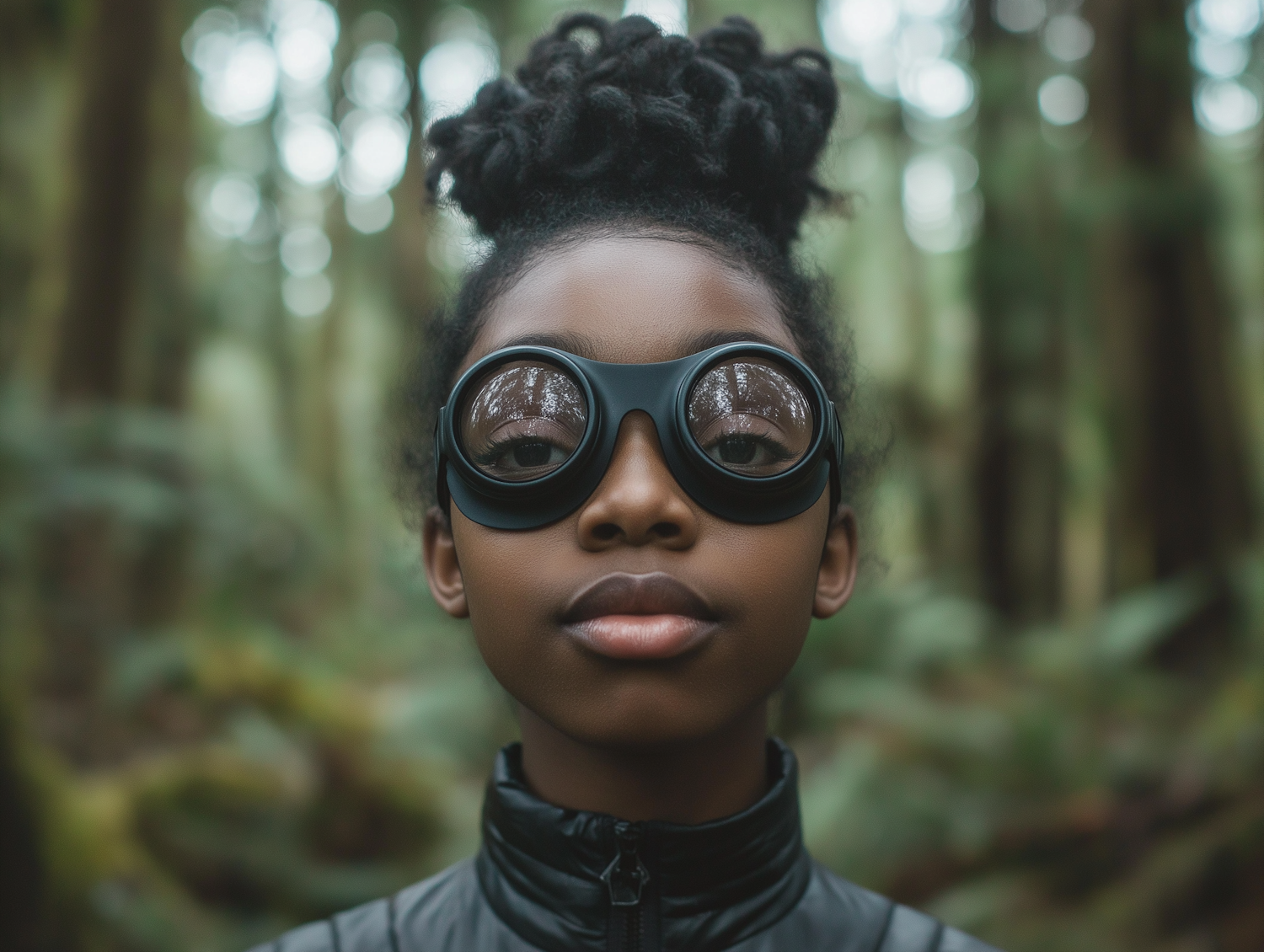 Young Explorer in Forest