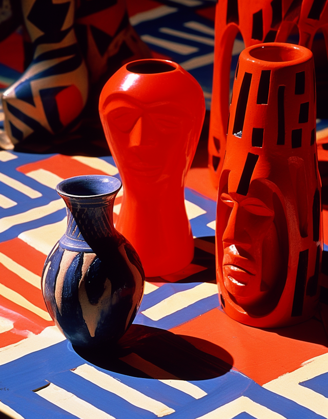 Vivid Ceramics and Zigzag Patterns