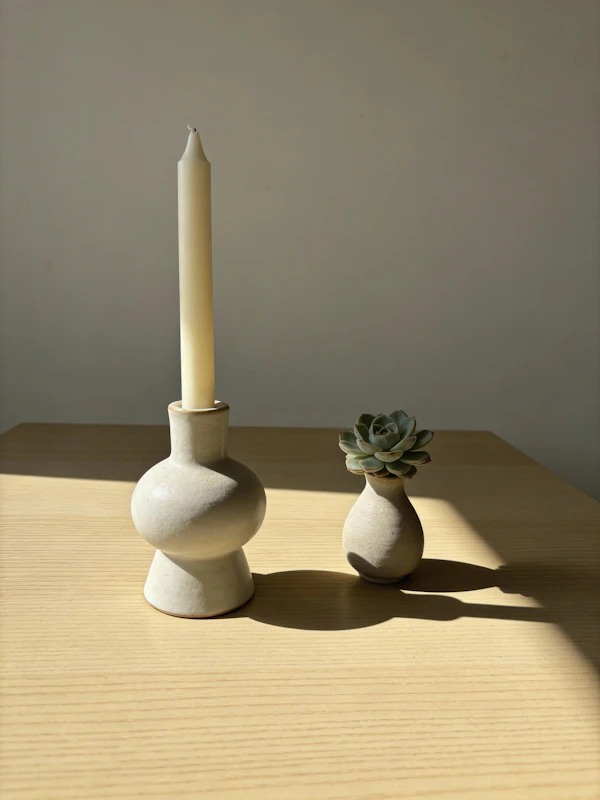 Minimalist Candle Scene