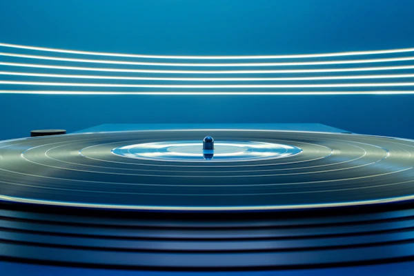 Modern Turntable Close-Up
