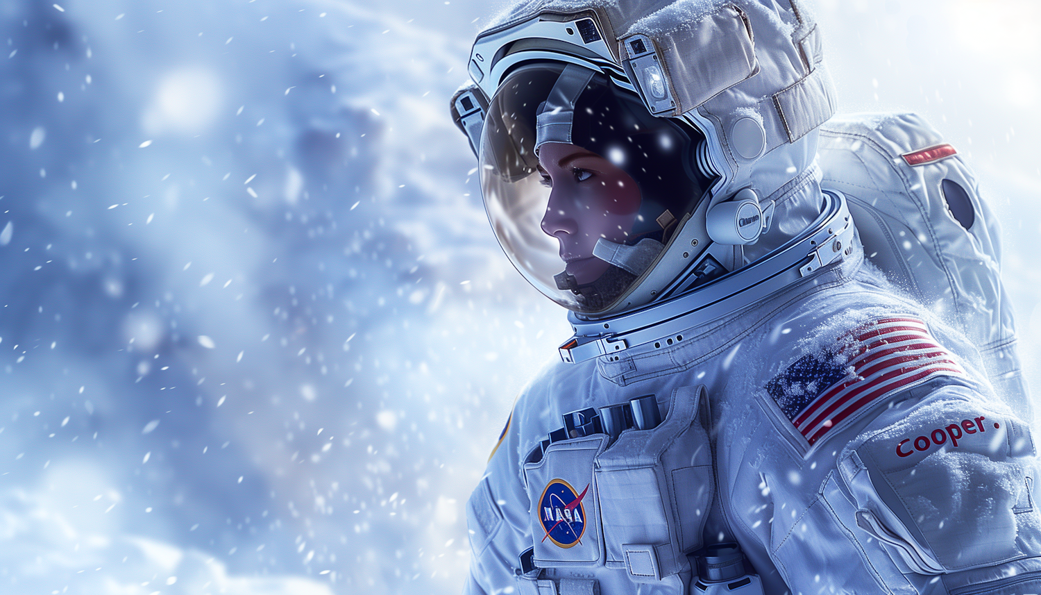 Astronaut in Snow