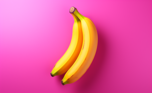 Dual Bananas on Pink