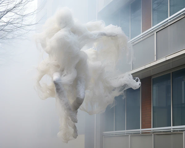 Urban Mist: Ethereal Vapor and the Glass Facade