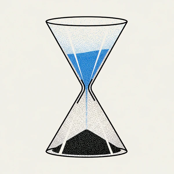 Minimalist Hourglass Art