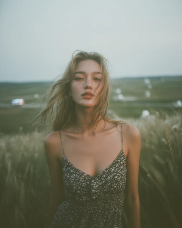 Serene Outdoor Portrait