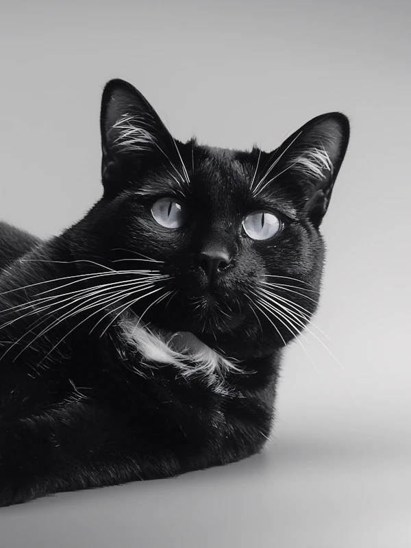 Black Cat Close-Up