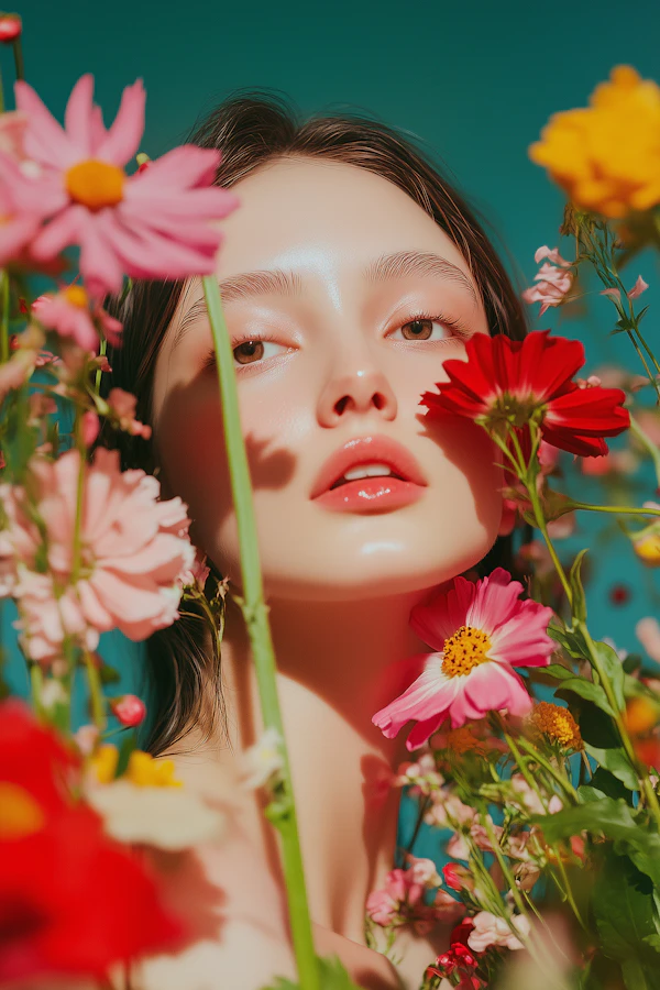 Floral Portrait Beauty