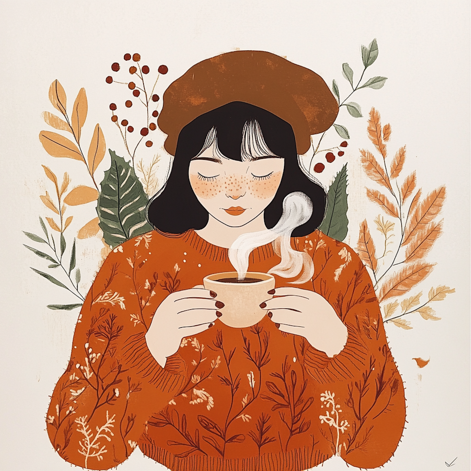 Cozy Autumn Illustration