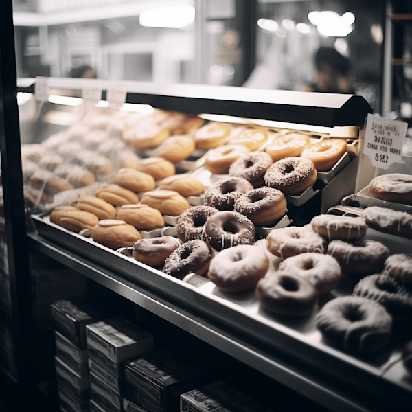 Cozy Doughnut Shop Display