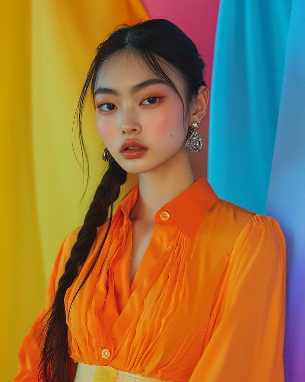 Vibrant Fashion Portrait