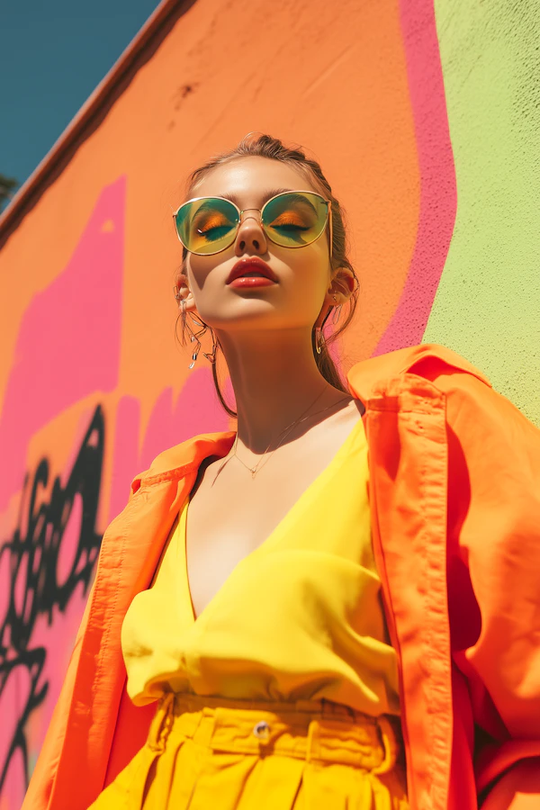 Vibrant Fashion Portrait