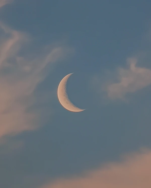 Crescent Moon at Dusk