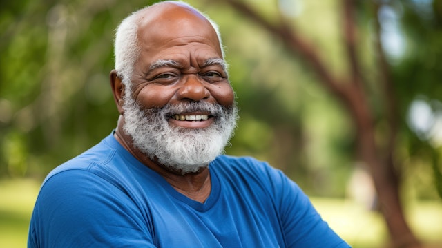 Elderly Man in a Park