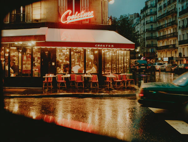 Rainy Evening Café