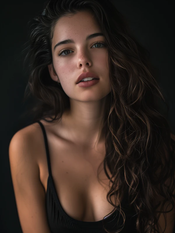 Calm and Enigmatic Woman Portrait