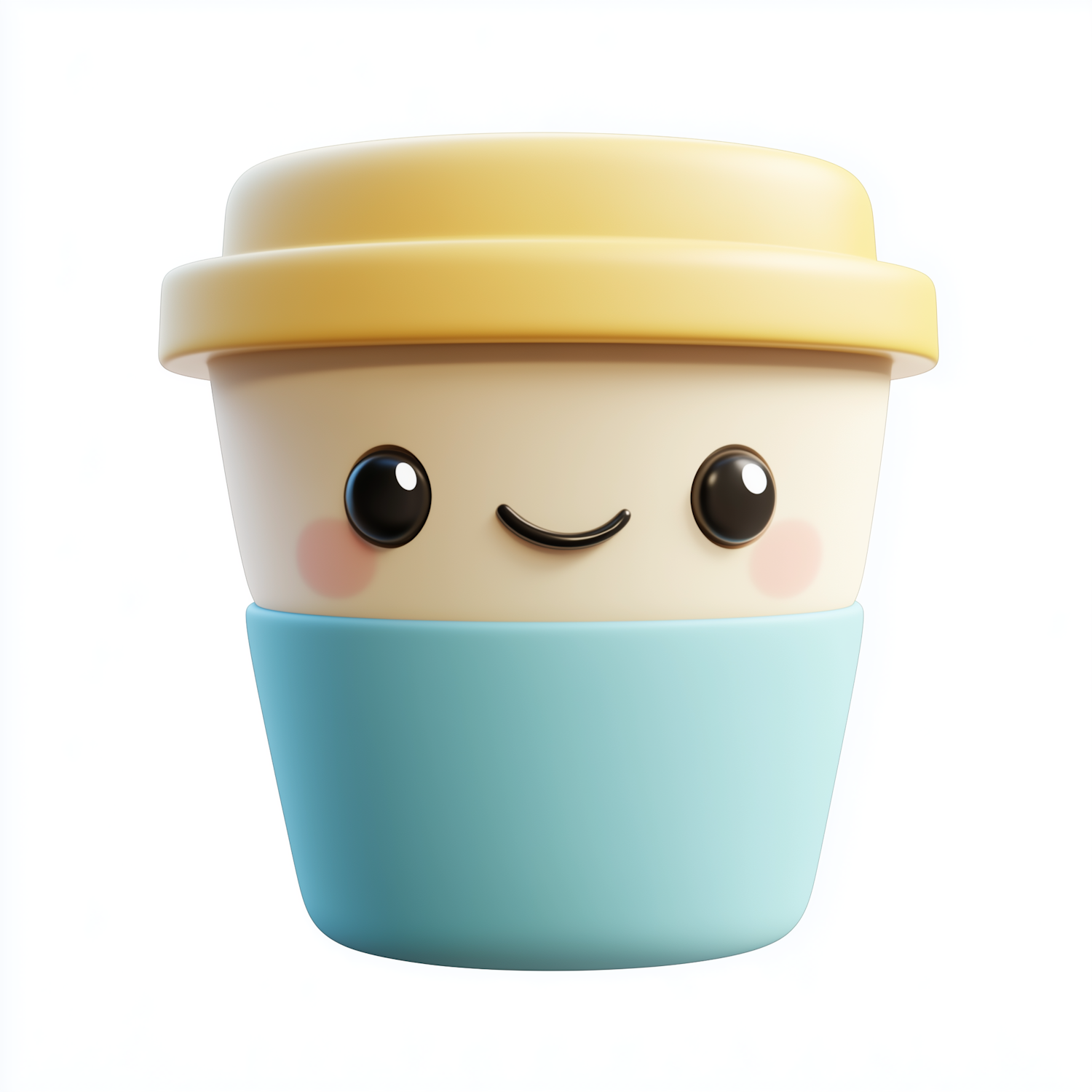 Smiling Cartoon Coffee Cup