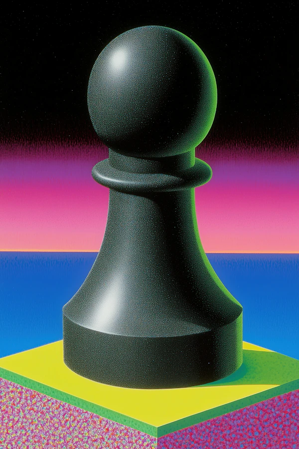 Surreal Chess Pawn Art