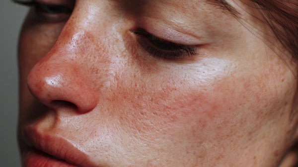 Detailed Facial Close-Up