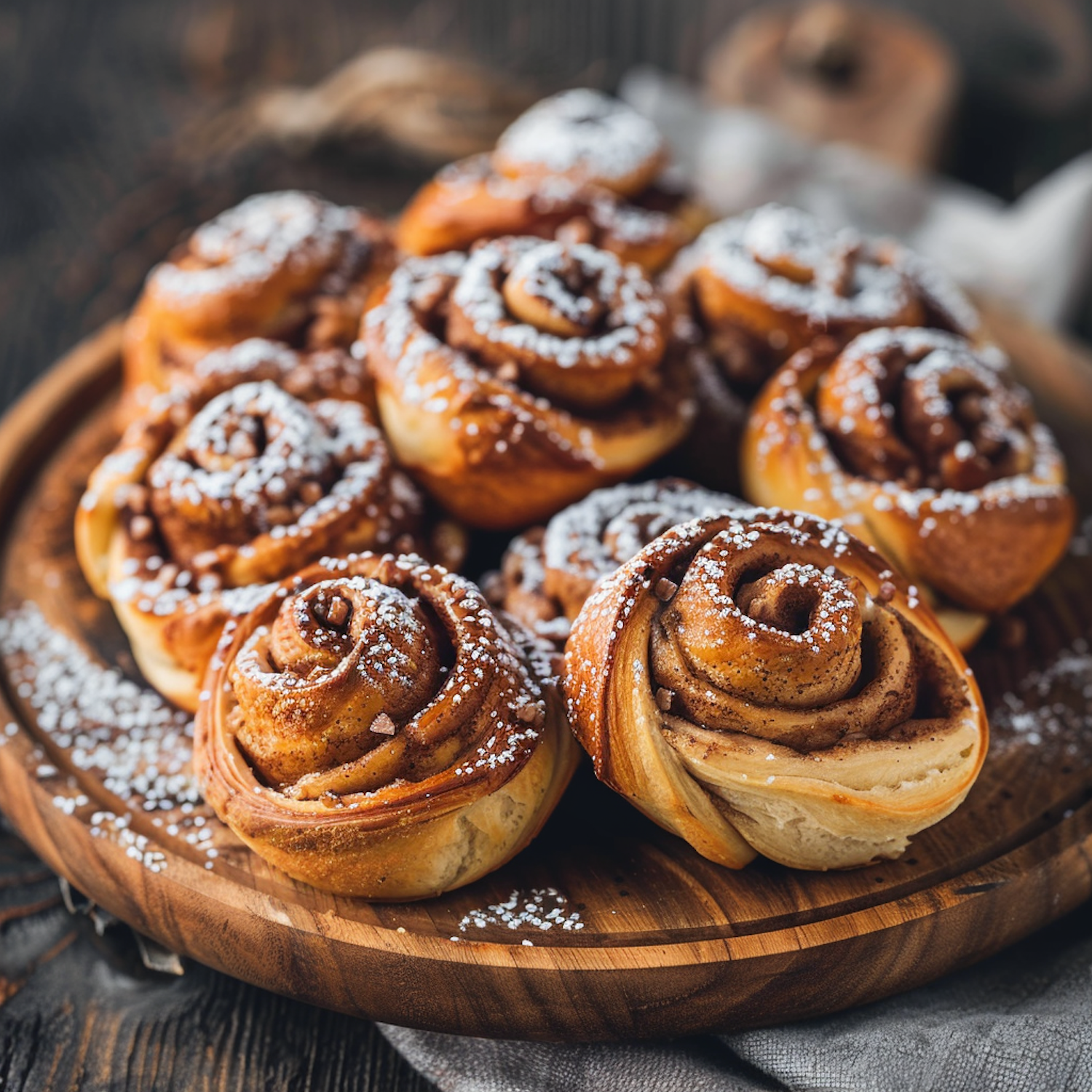 Cinnamon Rolls Close-Up