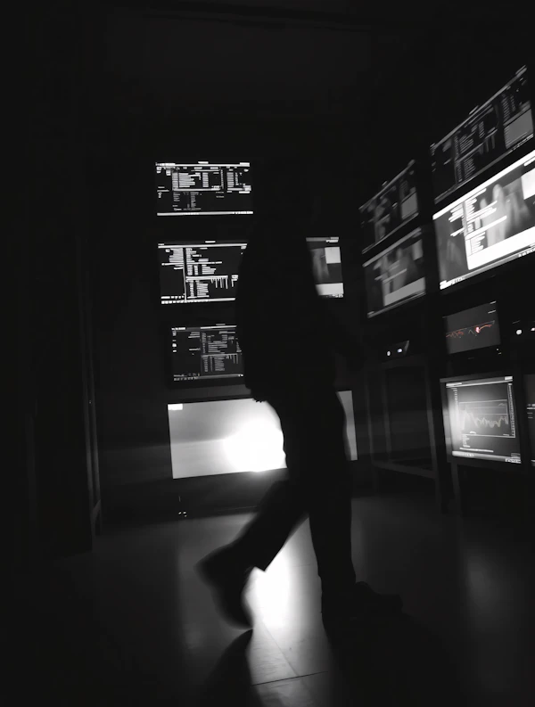 High-Tech Monitoring Room