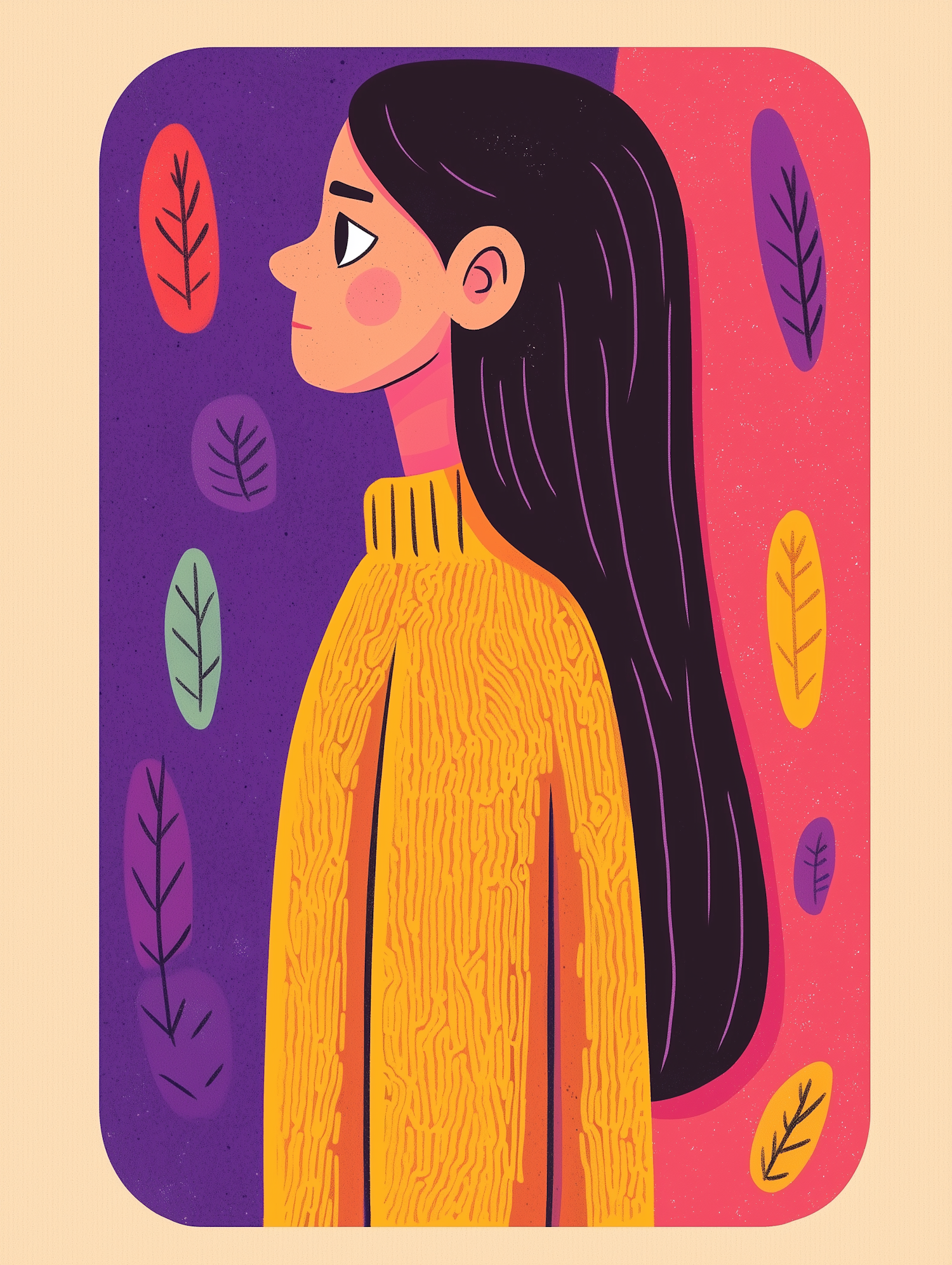 Stylized Profile Illustration